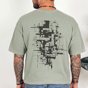 T-shirt moderne pour homme en mélange polyester/coton, col rond, manches courtes, vêtement décontracté d'été, 180 grammes - Product Image 2