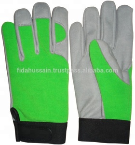 Venta al por mayor de guantes de trabajo de mecánico de automóviles personalizados en guantes de cuero de cabra de Pakistán características Compatibilidad de pantalla táctil - Product Image 4