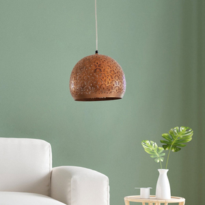 Lampe suspendue en métal de forme ronde pour mur et plafond, décoration intérieure, lanterne suspendue pour la cuisine, lampe suspendue - Product Image 1