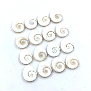ลูกปัดพลอยธรรมชาติทรงหยดน้ำ Shiva Eye Shell Cabochons ขนาด 20*15 มม./18*15 มม./16*13 มม./14*11 มม. แบบหลวม - Product Image 4