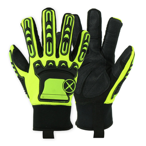 TPR Impact Gloves Durable Industrial Safety Gloves TPR Back Hand Protection and Palm <b>Grip</b> OEM Wholesale Supply - Product Image 1