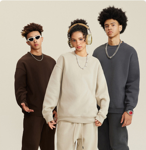 เสื้อฮู้ดดี้ผู้หญิงไซส์ใหญ่ ผ้าเทอร์รี่ พิมพ์ลายพัฟฟ์ สไตล์สตรีทแวร์ ฮิปฮอป ทรงหลวม หนานุ่ม ใส่ได้ในฤดูหนาว - Product Image 4