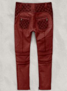 กางเกงหนังสีแดงไหม้สไตล์เอาท์โลว์ - Product Image 3