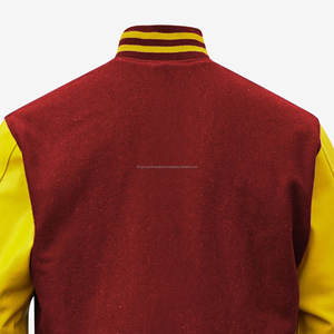 Haute qualité Letterman veste hommes Versity vestes laine 100% cuir véritable hiver Design personnalisé et coloré et noir Letterman - Product Image 4