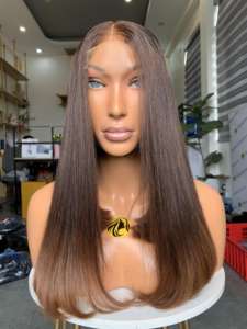 ผมต่อแบบมนุษย์ผมตรงโรแมนติกผมตรงจากเวียดนาม - Product Image 5