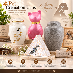 Pet Cremation Urns for Ashes <b>Dog</b> Cat Memorial Urns Keepsake Funeral Tribute Lovely Pet Urns <b>Remembrance</b> by Falah International - Product Image 1