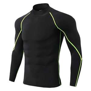 Chemises de compression pour hommes OEM de qualité supérieure, imprimées par sublimation, en polyester, pour la gym, le fitness, le surf et la plongée - Product Image 3