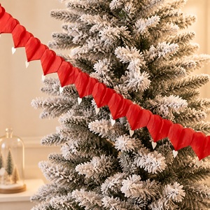 Guirnalda de Papel con Forma de Corazón Rojo para Decoración de Bodas, San Valentín y Fiestas Navideñas - Product Image 1