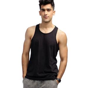 Buy Summer Wear <b>Mens</b> Sleeveless Tank Top Cotton Fitness Shirt Breathable Sports Muscle Vest with Custom Logo and Color Options - Product Image 1
