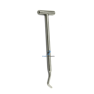 Ensemble d'élevateurs dentaires manuels en acier inoxydable, type Potts, à poignée en T, leviers chirurgicaux pour os, certifiés CE, pour extraction radiculaire et parodontale - Product Image 2