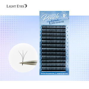 Fournisseur de cils en gros, cils individuels en forme de W, volume C/D, cils en éventail |   Extensions professionnelles qui font gagner du temps - Product Image 1