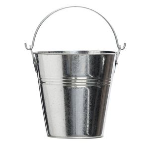 Cubos de hierro galvanizado de diseño vintage de última tendencia con asa para decoración del hogar y jardín, tamaño y forma personalizados - Product Image 5