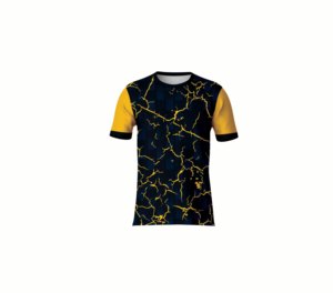 T-shirt en tricot imprimé par sublimation à motif uni, design graphique personnalisé, léger, durable, respirant, vêtement décontracté - Product Image 1