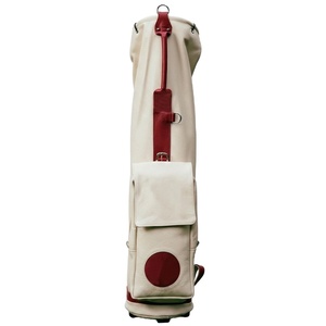 Direct Factory Supplier Handmade Leather <b>Golf</b> Stand Bags High Quality Lightweight Embroidered Logo White Color - Product Image 1