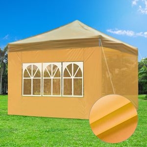 PANTONG 15-1046TPX Gazebo EZ 3x3m con Finestre Giallo Minerale Pergola & Tenda & Gazebo - Product Image 6