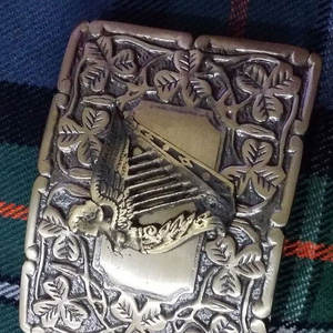 Hebilla de Cinturón Irlandesa Hecha a Mano para Hombre, Acabado Antiguo, Arpa Celta/Hebilla de Cinturón para Kilt, Arpas Irlandesas Estilo Antiguo 2026 - Product Image 6