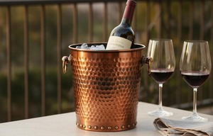 Dark Finished Copper Ice Buckets For Restaurant And Hotel Drink <b>Serving</b> And Cooling Or Gifting Option For Luxury Bar - Product Image 5