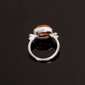 Anillo de Ámbar Báltico con Plata 925, Hecho a Mano, Estilo Boho, Regalo de Aniversario, Boda o Cumpleaños para Ella - Product Image 2
