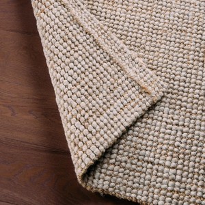 Modern Intricately Braided Thick Rectangle Natural Jute Reversible Customized Size Living Room Outdoor Rug Handmade Durable - Product Image 6