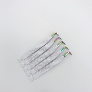 Pince à épiler 90 volume de bottes Coeur sur le fond Revêtement en poudre blanc mat Pince à cils à pointe arc-en-ciel durable Offre à bas prix - Product Image 3
