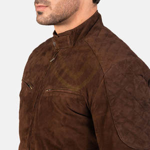 Latest New Design Brown <b>Suede</b> Leather <b>Jacket</b> for Men with Customized Fully Customized <b>Suede</b> <b>Jacket</b> - Product Image 6