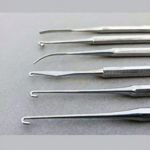 Juego de 6 Extractores de Flebectomía Varady, Ganchos para Piel, Acero Inoxidable Alemán, Certificación CE, Reutilizables, Quirúrgicos - Product Image 5