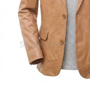 Men Leather Coat Hot Sale High Quality Casual Fashion Men's Leather Coat Custom Logo Design Coat For Men - Product Image 4