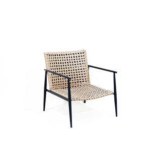 Stylish Comhome Plastic <b>Rattan</b> Lounge <b>Chair</b> with Soft <b>Cushions</b> and Built-in Storage for Poolside Comfort - Product Image 3