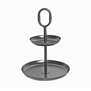 Soportes de Pastel de Dos Niveles de Hierro Galvanizado, Bandejas Metálicas para Postres, Platos para Fiestas de Té, Bodas y Cumpleaños, Más Vendidos - Product Image 3