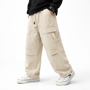 Pantalones Cargo para Niño, Impermeables, a la Moda, Ligeros, de Color Sólido, Cintura Elástica, 100% Algodón, con Múltiples Bolsillos, Venta al Por Mayor - Product Image 2