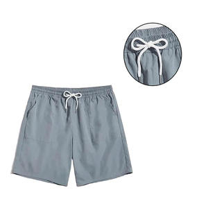 Shorts décontractés pour hommes de haute qualité, écologiques, imperméables, à séchage rapide, respirants, en toile, couleur unie, taille élastique, personnalisables - Product Image 5