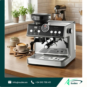 Sudex CM601 Home Espresso <b>Coffee</b> Machine with Built In Grinder German Engineering Italian <b>Coffee</b> <b>Maker</b> Design - Product Image 1