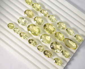Lote al por Mayor de Cuarzo Limón Natural en Forma Ovalada - Product Image 5