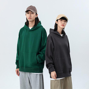 เสื้อฮู้ดผู้ชาย สีพื้น ผ้าฝ้ายฟลีซ ดีไซน์สีตัดต่อ ระบายอากาศได้ดี สวมใส่สบาย ทรงปกติ มีกระเป๋า เหมาะสำหรับใส่ในฤดูหนาว - Product Image 4