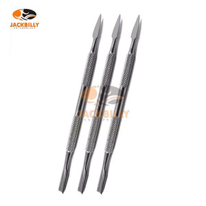 Limes à ongles droites en acier inoxydable, kit professionnel de manucure et pédicure 4 pièces, hygiène des ongles, soin de précision, CT-02 - Product Image 6