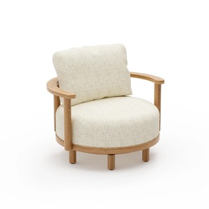 Elegant Teak Wood Garden Sofa Set with Cushioned <b>Seating</b> and Coffee Table, Modern Outdoor Furniture for Villa, Resort, Balcony a - Product Image 5