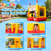 Château gonflable géant en PVC COCOFISH pour enfants, thème gâteau, pour jardin, événements et location pour fêtes