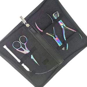 Customized Color 4 Pcs Kit Hair Extension Rings <b>Beads</b> Remover Manual Stainless Steel <b>Plastic</b> Pliers with Case By Grip Surgical - Product Image 1