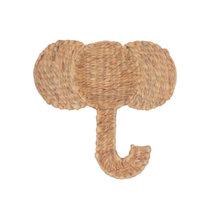Tête d'éléphant décorative en jacinthe d'eau tressée à la main pour décoration murale, idéale pour la chambre d'enfant, en provenance du Vietnam - Product Image 2