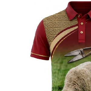 Chemise Polo Personnalisée à Queue Longue pour Équipage de Tonte de Moutons, Sublimée, Respirante, Séchage Rapide, Vêtement de Travail Durable, Logo Personnalisé OEM ODM - Product Image 6