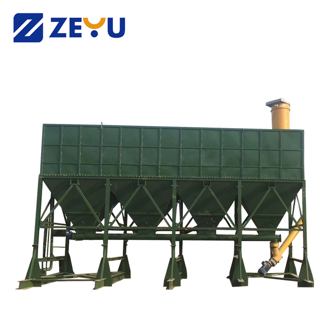 100t ZEYU PLC Controlled Electric Motor Portable Horizontal Cement Storage Silo No Foundation Needed for Construction Batching