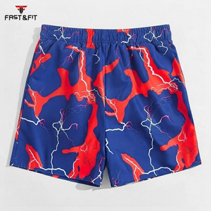 Shorts de sport pour hommes tendance, respirants, à séchage rapide, imperméables, en toile, à motif uni, vêtements de sport décontractés, fabriqués au Pakistan - Product Image 2