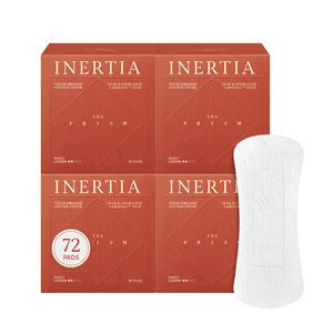 Protège-slips organiques ultra-fins Inertia (lot de 1) - Absorption légère pour usage diurne 17,8 cm, respectueux de la peau et sûr, modèle 3 - Product Image 1