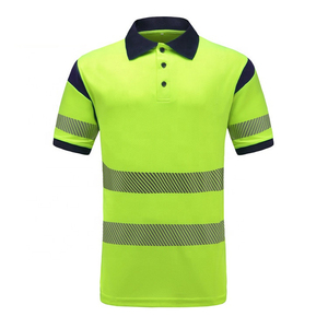 Veste de sécurité réfléchissante haute visibilité de qualité supérieure Fazn Industry, vêtements de travail de sécurité, polo pour hommes, polo à séchage rapide, manches courtes - Product Image 1