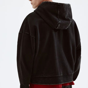 Sudadera con capucha para hombre, estilo oversize, de algodón grueso y forro polar, estilo urbano. - Product Image 1