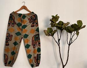 Joggers Harem de algodón satinado para mujer, pantalones holgados rectos de lavado de piedra bohemio de tamaño libre, pantalones planos de invierno cómodos para Yoga Jogging - Product Image 3