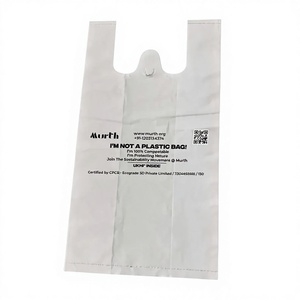 Sacs de courses biodégradables et compostables en PE avec découpe en W, impression flexo, thermoscellage, emballage personnalisé, autres accessoires de mode, Haryana - Product Image 2