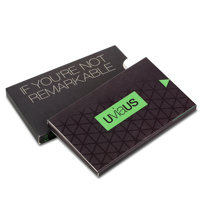 Boîte USB de luxe pour invitations, brochure vidéo, carte de visite populaire, mail direct, écran LCD, matériau papier élégant, musical