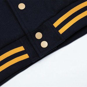 Chaqueta de béisbol de lona personalizable XXL extragrande con logo frontal reversible de secado rápido para hombre - Product Image 3