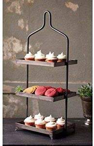 Gold serving <b>stand</b> dessert <b>stand</b> <b>cupcake</b> <b>stand</b> tiered cake <b>stand</b> metal serving <b>stand</b> glass plate <b>stand</b> modern dessert display - Product Image 3